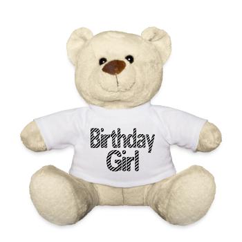 Birthday Girl - Teddy - Weiß - Vorne