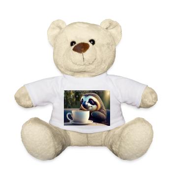 Caffeinated Sloth - Teddy - Weiß - Vorne