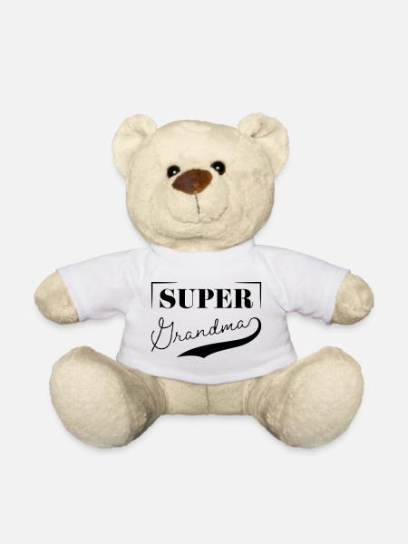 Super Grandma - Teddy Bear - white