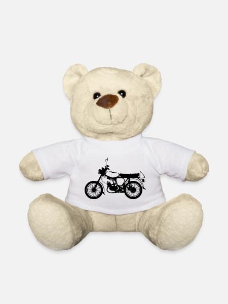 simme s50 Klassiker Moped DDR Osten Symbol icon - Teddy - Weiß