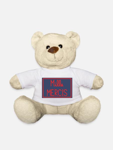 MAÎTRESSE. MAITRE. MERCI. MERCI MAÎTRESSE - Nounours - blanc