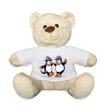 La danse des pingouins n°3 - Nounours - blanc - Devant