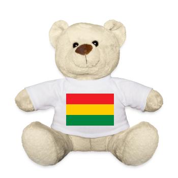 Flag of the Reggae - Rastafari Rasta Roots - Teddy - Weiß - Vorne