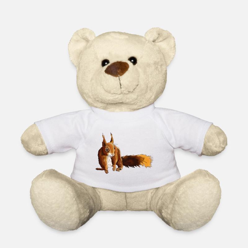 Eichhörnchen 5 - Teddy - Weiß