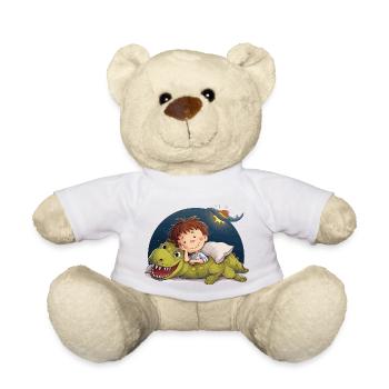 Dino Fan s’endort - Nounours - blanc - Devant