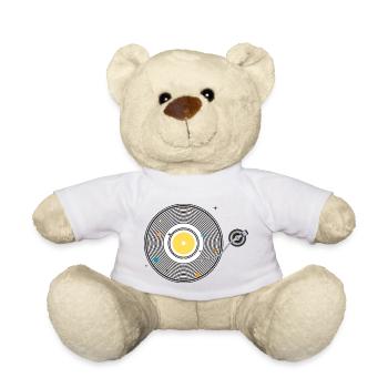 Solar System Vinyl Record - Teddy Bear - white - Front