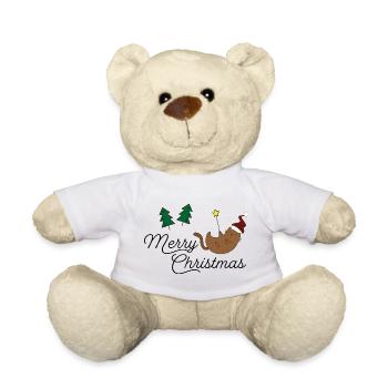 Funny Christmas gifts - Teddy Bear - white - Front