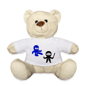 Ninjas - Teddy Bear - white - Front