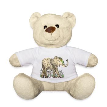 Éléphant - Nounours - blanc - Devant