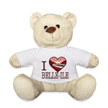 I Love Belle-Ile en Mer - Teddy Bear - white - Front