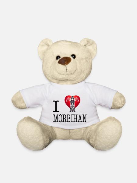 I Love Morbihan - Teddy Bear - white