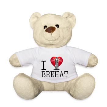 I love Ile de Brehat - Teddy Bear - white - Front