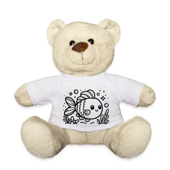 Fish under water - Teddy Bear - white - Front