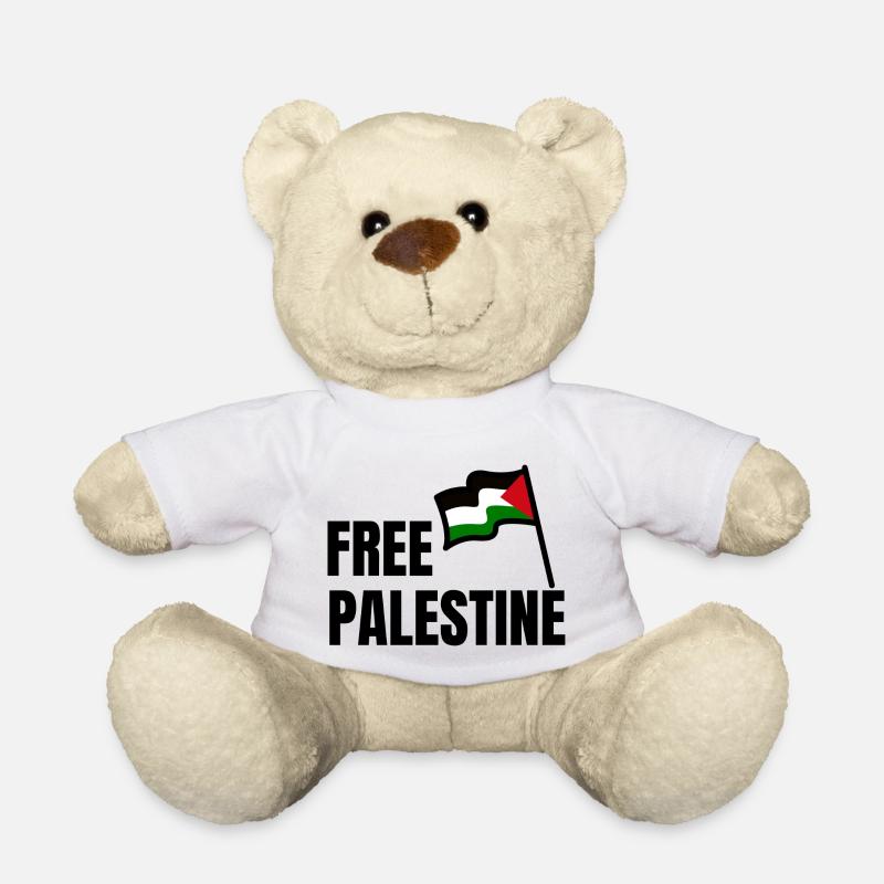 Free palestine - Teddy Bear - white