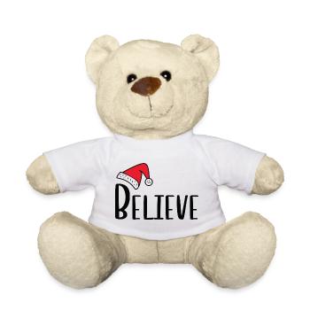 Believe Santa Claus - Teddy - Weiß - Vorne