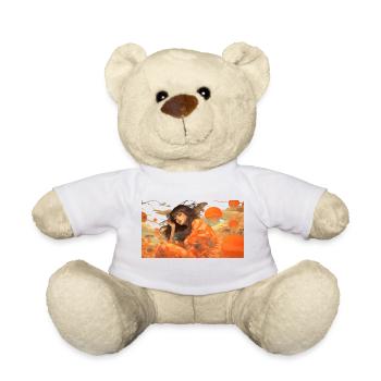 woman thinking - Teddy Bear - white - Front