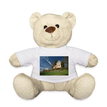Ruines du château de Zavelstein - Nounours - blanc - Devant