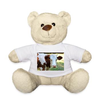Kuh Poster - Teddy - Weiß - Vorne
