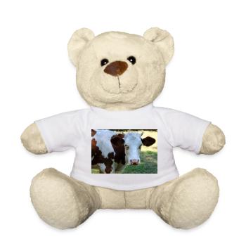 Kuh Poster - Teddy - Weiß - Vorne