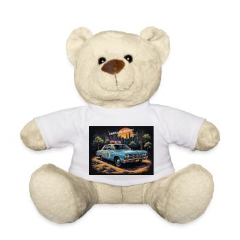 Véhicule de police - Nounours - blanc - Devant