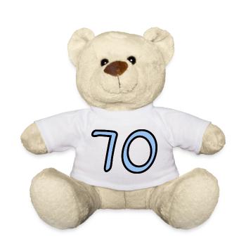 70. 70 YEARS. 70TH ANNIVERSARY. 70TH ANNIVERSARY. - Teddy Bear - white - Front