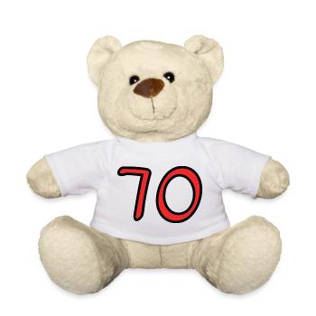 HAPPY BIRTHDAY. HAPPY BIRTHDAY. ANNIVERSARY. - Teddy Bear - white - Front
