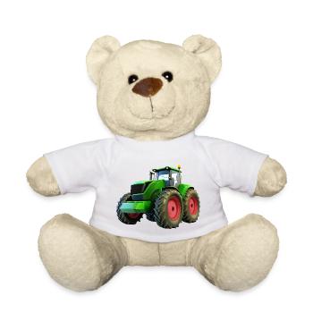 New big tractor with red rims - Teddy Bear - white - Front