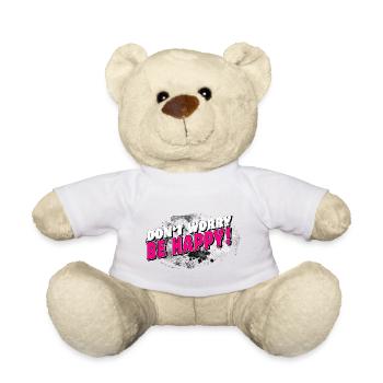DONT WORRY BE HAPPY > BACKGROUND stormy - Teddy - Weiß - Vorne