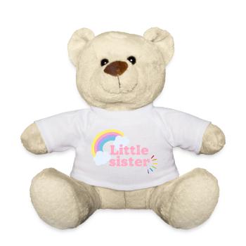 Kleine Schwester Regenbogen - Teddy - Weiß - Vorne