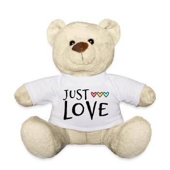 JUST MARRIED. Bachelorette party. VALENTINE'S DAY. COUPLE - Teddy Bear - white - Front