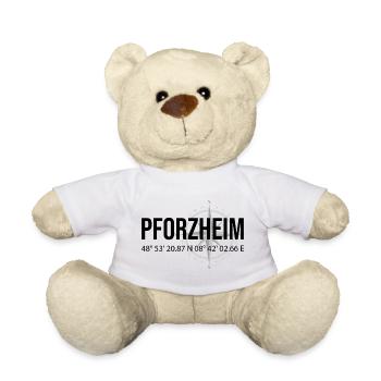 Koordinaten Pforzheim - Teddy - Weiß - Vorne