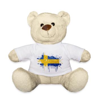 Suède Suède Scandinavie Pays nordiques Viking Europe - Nounours - blanc - Devant
