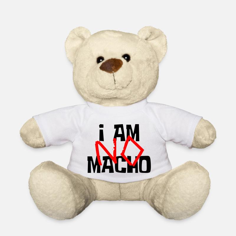 Ich bin kein Macho - Teddy - Weiß