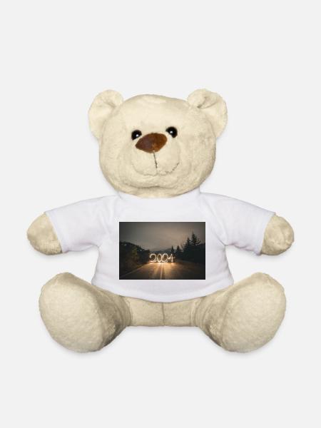 Year 2024 lightpaint - Teddy Bear - white