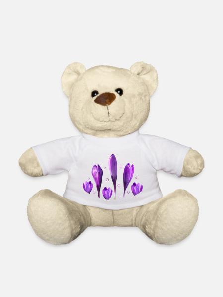 Krokusse Frühling Frühlingsboten - Teddy - Weiß