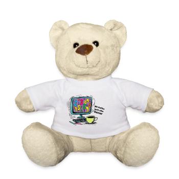 Mit Kaffee geht alles besser - Teddy - Weiß - Vorne