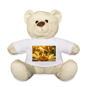 Glänzende Honigbiene im Sonnenlicht - Teddy - Weiß - Vorne
