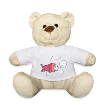 Rollkragenpullover Aprilscherz - Teddy - Weiß - Vorne