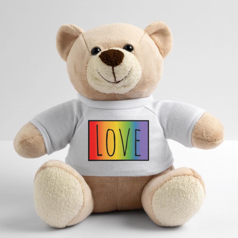 CSD Tshirt Regenbogen Love Teddy