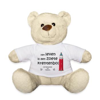Texel, Niederlande, Spruch auf niederländisch - Teddy - Weiß - Vorne