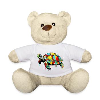 Turtle - Teddy Bear - white - Front