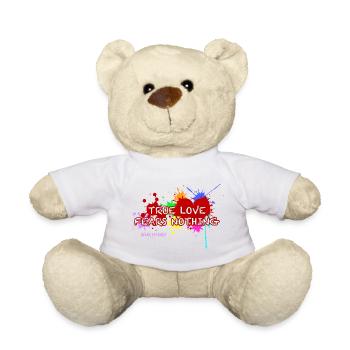 True love fears nothing - Teddy Bear - white - Front