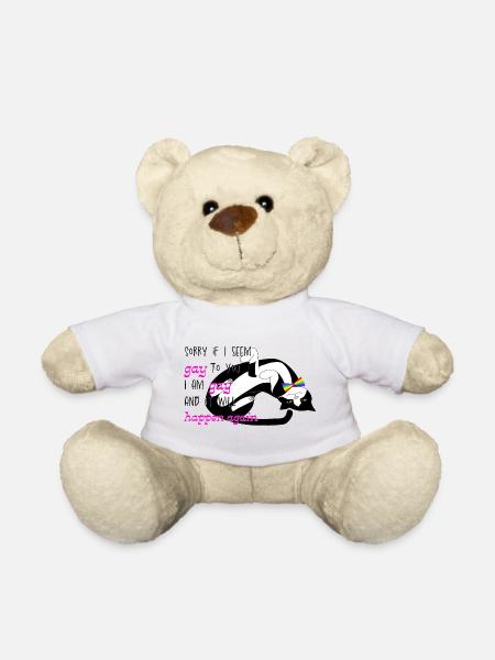 I am gay and it will happen again - Teddy Bear - white