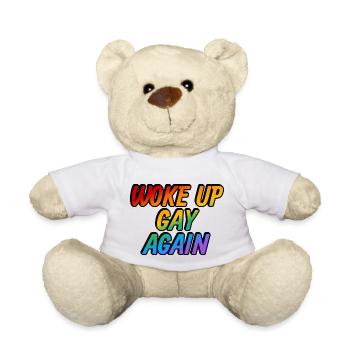 Wieder schwul aufgewacht - Teddy - Weiß - Vorne