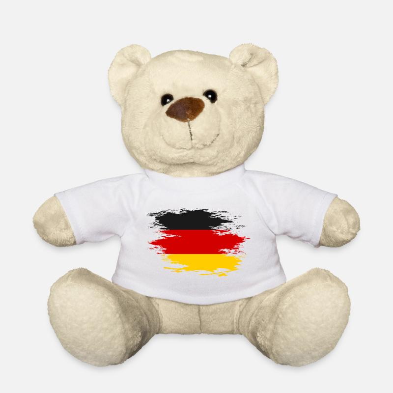 Deutschland Flagge used Design - Teddy - Weiß