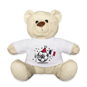 Football Fan France - Nounours - blanc - Devant