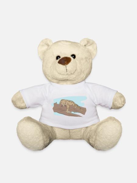 Design illustré avec Jaguar - Nounours - blanc