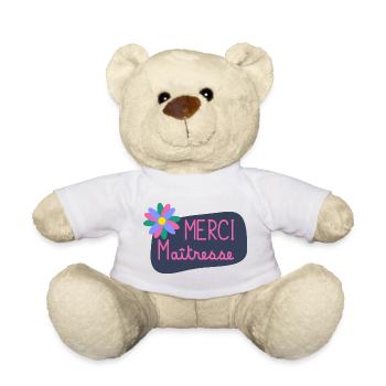 MISTRESS. MASTER. THANK YOU. THANK YOU MISTRESS - Teddy Bear - white - Front
