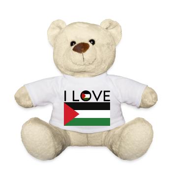 I love Palestine ! - Nounours - blanc - Devant