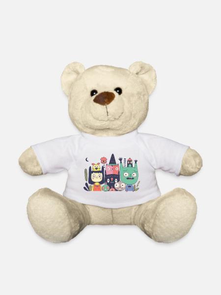 Abendspaziergang - Teddy - Weiß